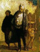 Wandering Saltimbanques Honore Daumier